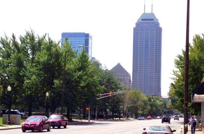Another view of skyscrapers in Indianapolis