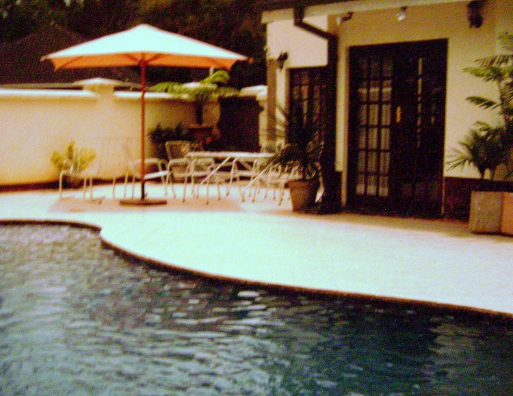 The pool at our home at Rugare Mews